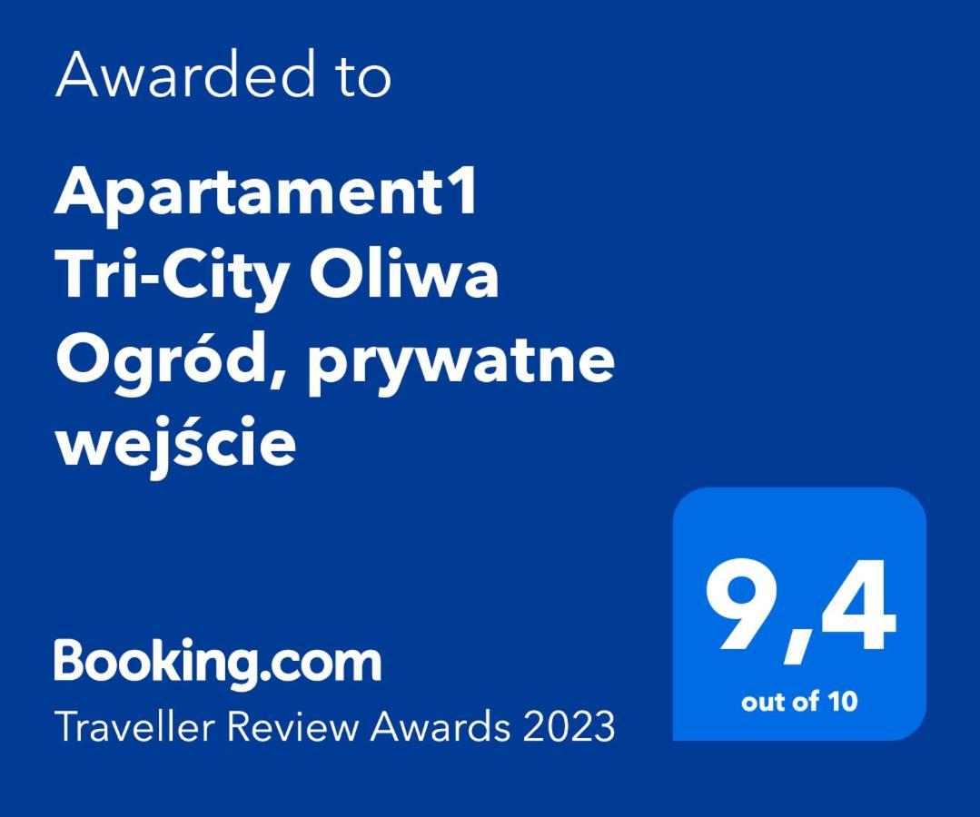 Apartament1 Tri-City Oliwa Ogrod, Prywatne Wejscie Danzig Exterior foto